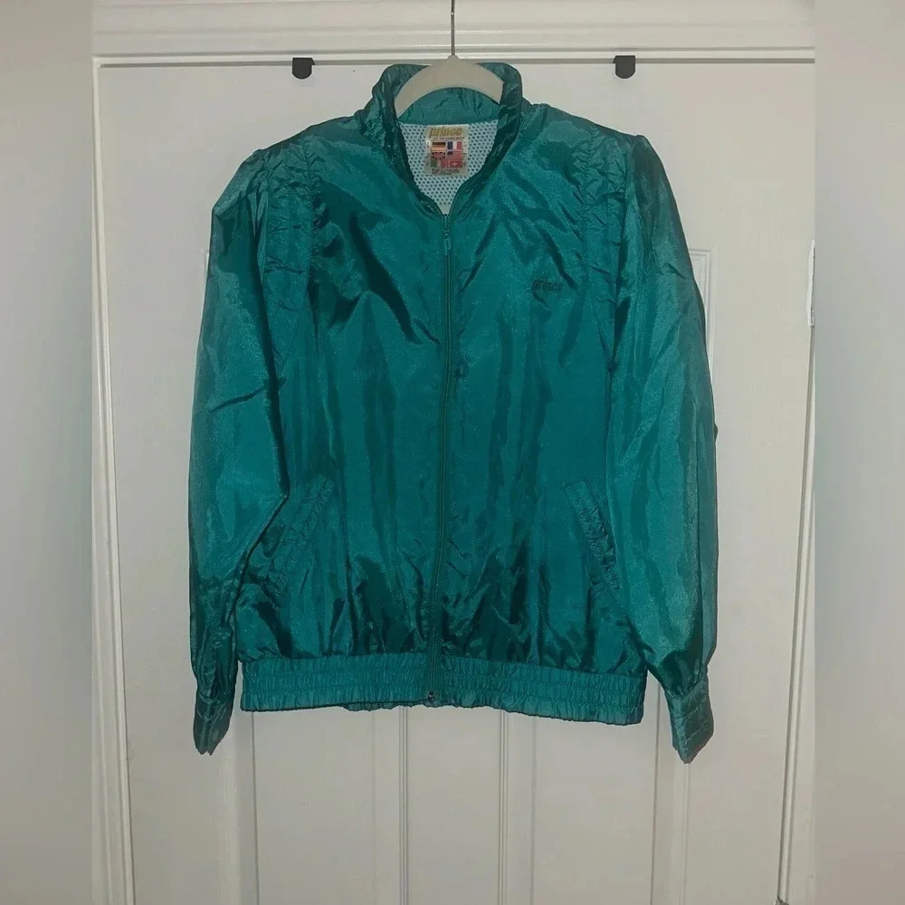 Prince Retro Teal Nylon Windbreaker